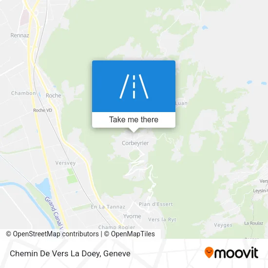 Chemin De Vers La Doey map