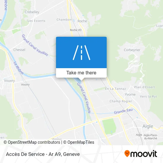 Accès De Service - Ar A9 map