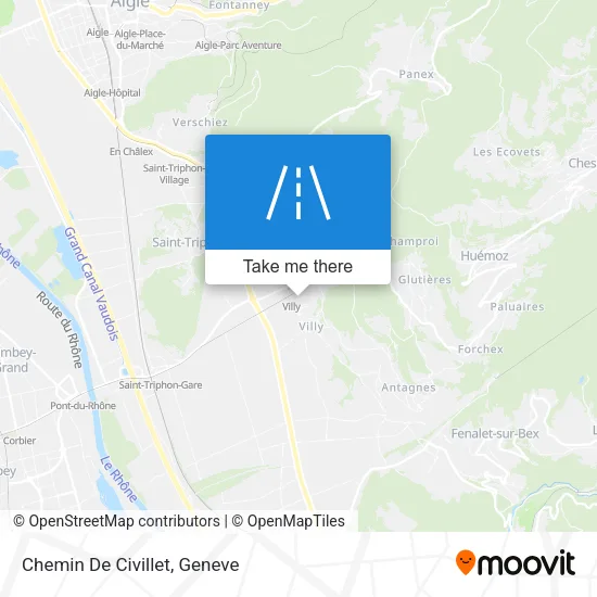 Chemin De Civillet map
