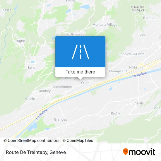 Route De Treintapy map