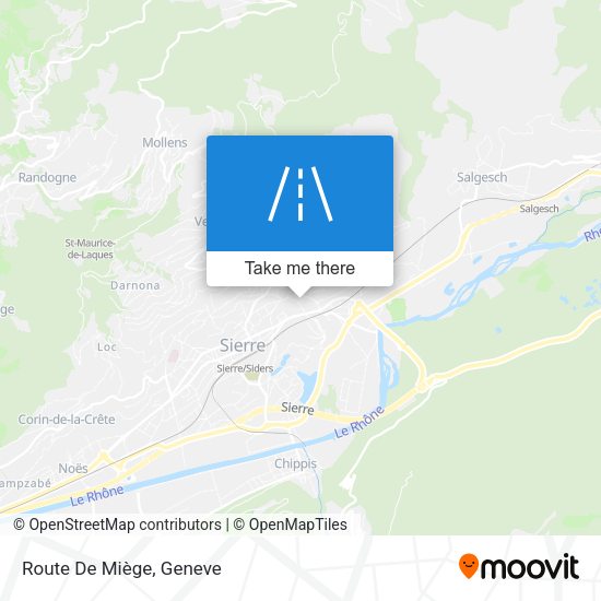 Route De Miège map