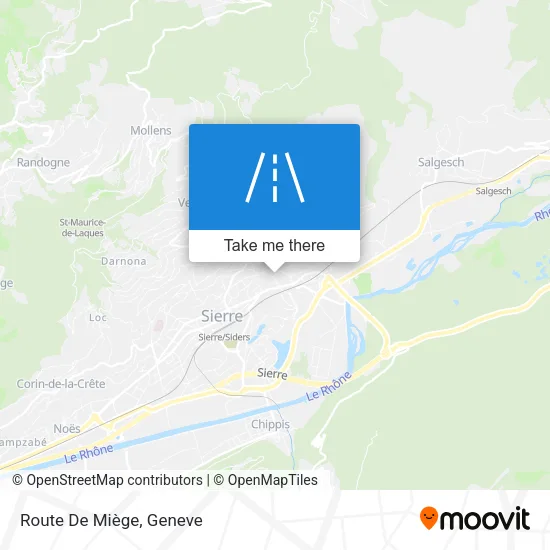 Route De Miège map