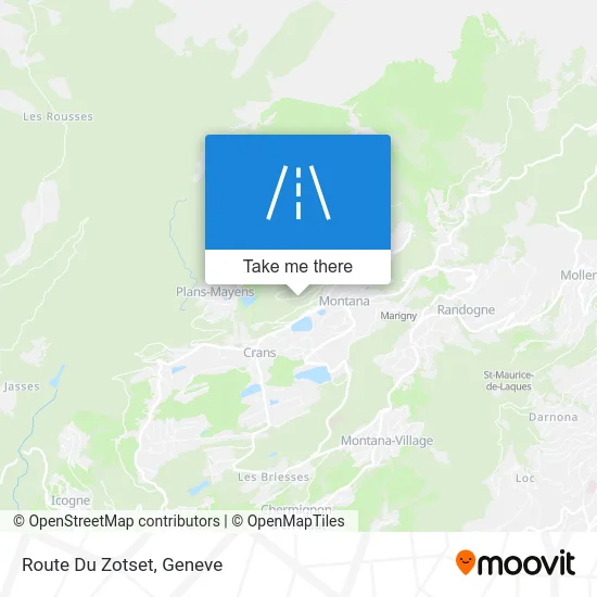 Route Du Zotset map