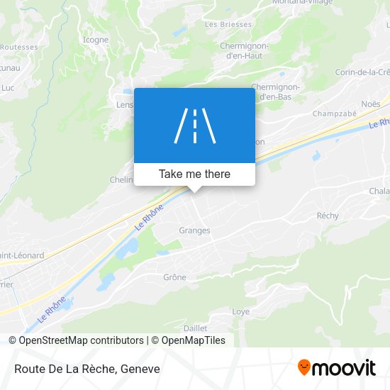 Route De La Rèche map