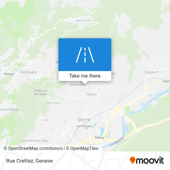 Rue Crettaz map