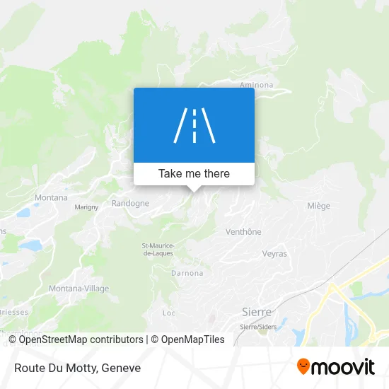 Route Du Motty map