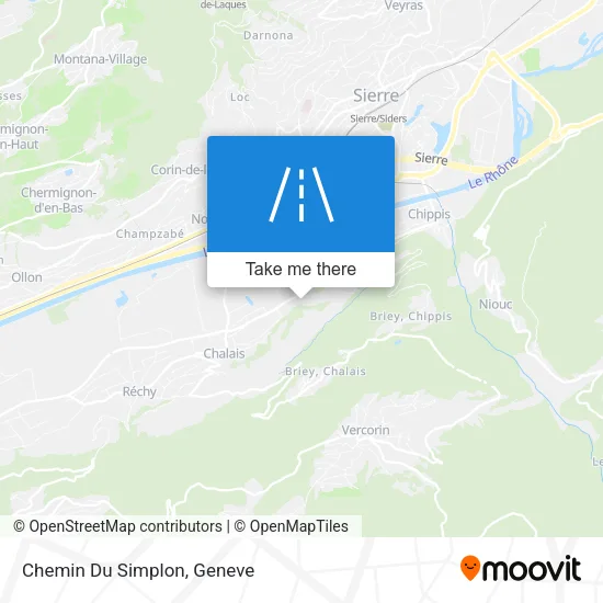 Chemin Du Simplon map
