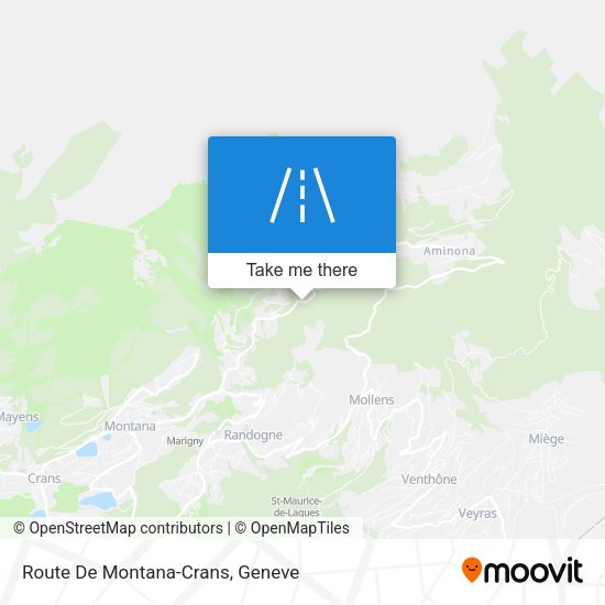 Route De Montana-Crans map