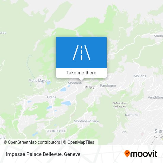 Impasse Palace Bellevue map