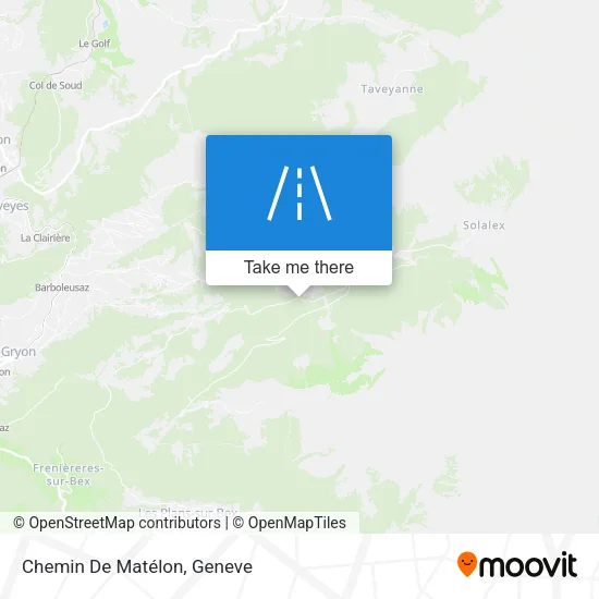 Chemin De Matélon map