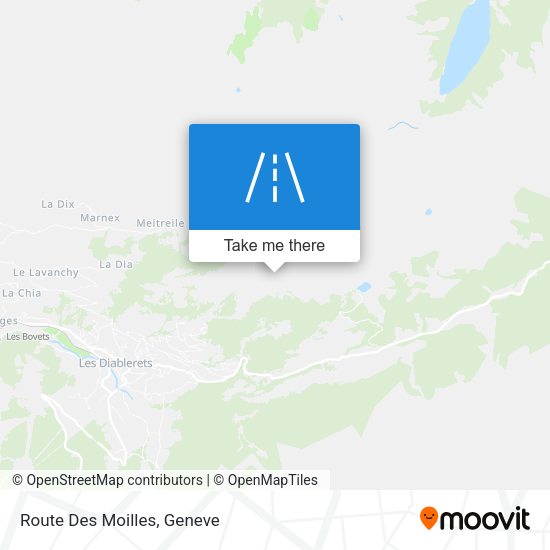 Route Des Moilles map