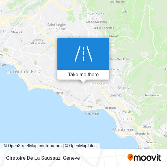 Giratoire De La Saussaz map