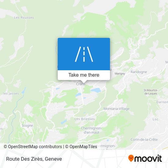 Route Des Zirès map