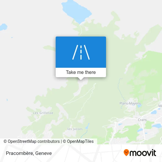 Pracombère map