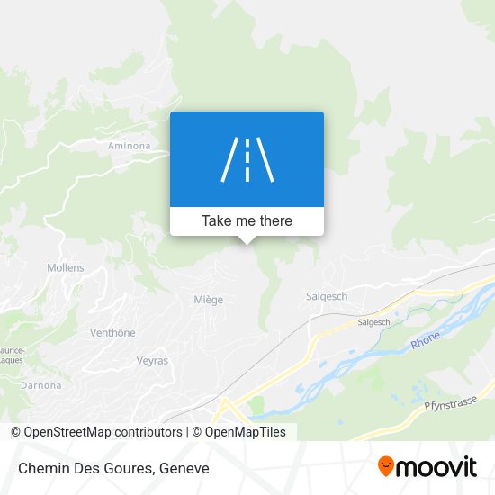 Chemin Des Goures map