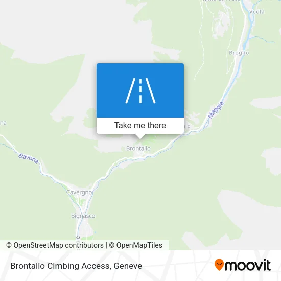 Brontallo Clmbing Access map