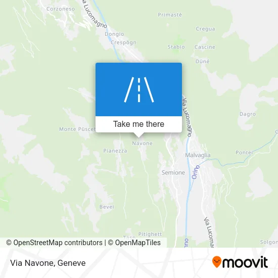 Via Navone map