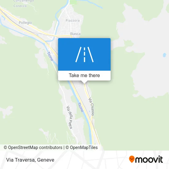 Via Traversa map