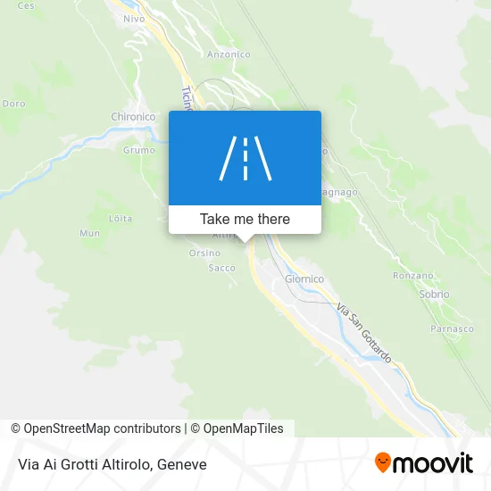 Via Ai Grotti Altirolo map