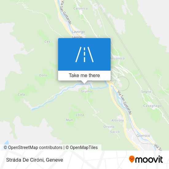 Stráda De Ciróni map