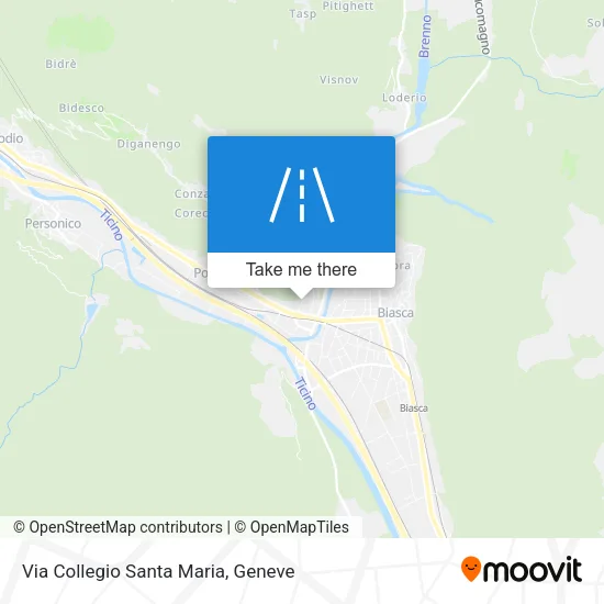 Via Collegio Santa Maria map