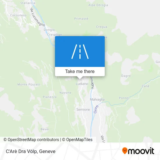 C'Arè Dra Vólp map