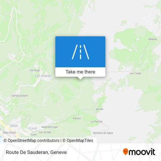 Route De Sauderan map