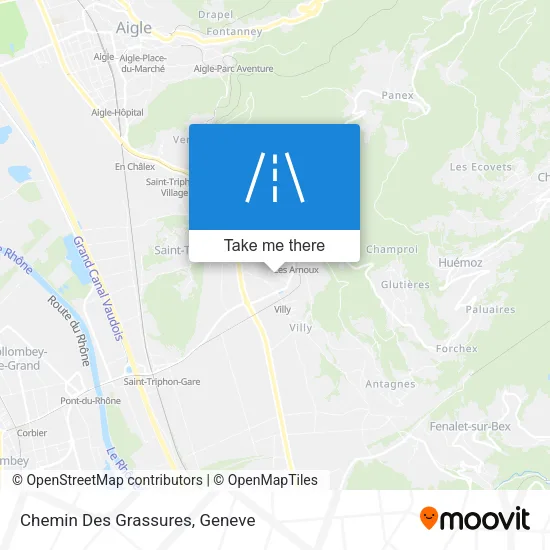 Chemin Des Grassures map