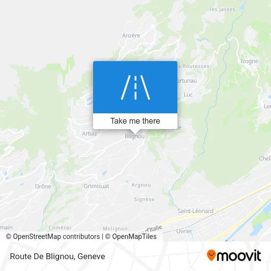 Route De Blignou map