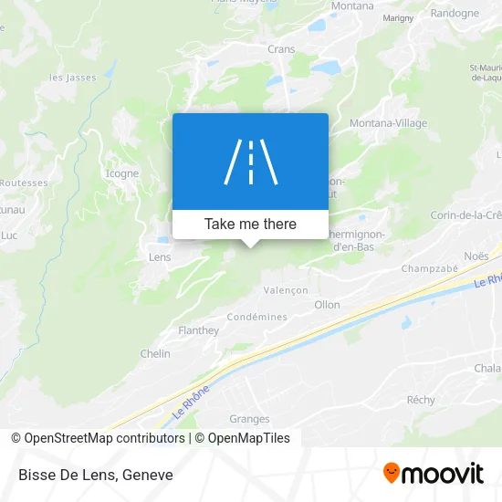 Bisse De Lens map