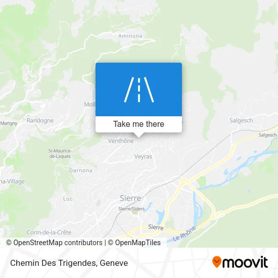 Chemin Des Trigendes map