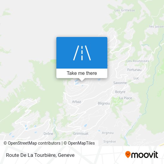 Route De La Tourbière map