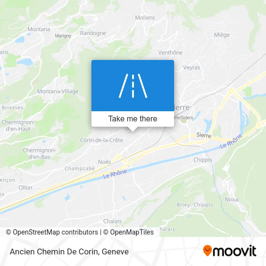 Ancien Chemin De Corin map