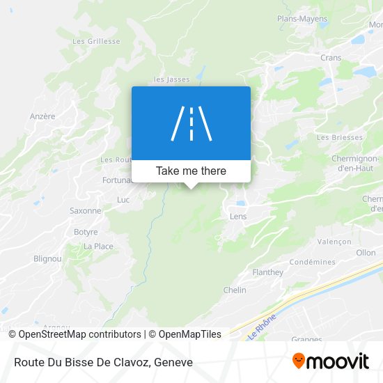 Route Du Bisse De Clavoz map