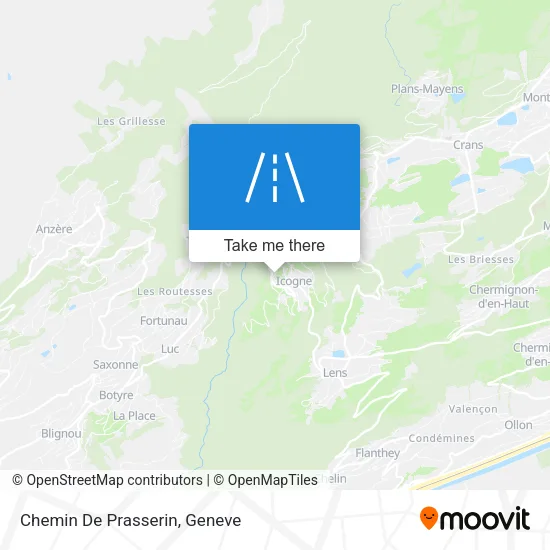 Chemin De Prasserin map