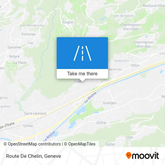 Route De Chelin map