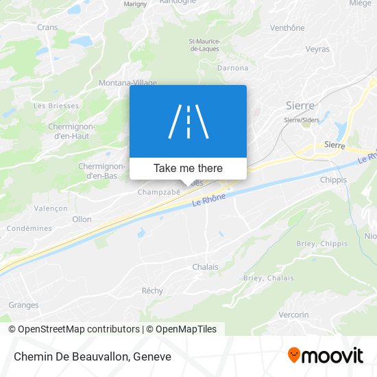 Chemin De Beauvallon map