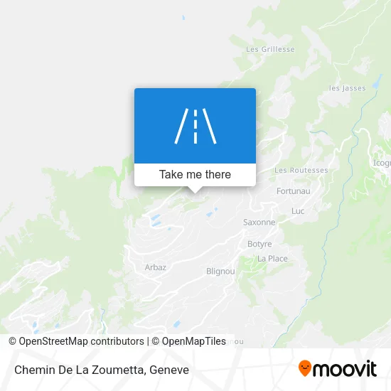 Chemin De La Zoumetta map
