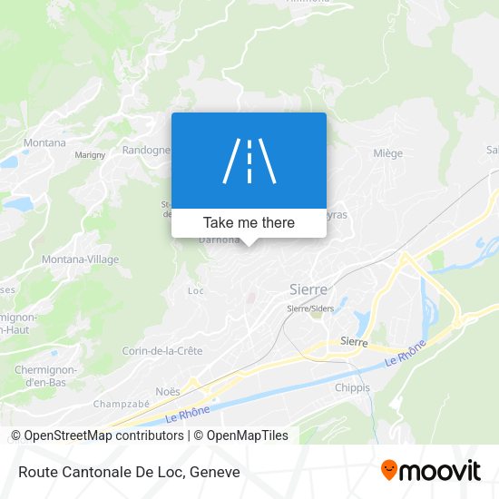 Route Cantonale De Loc map