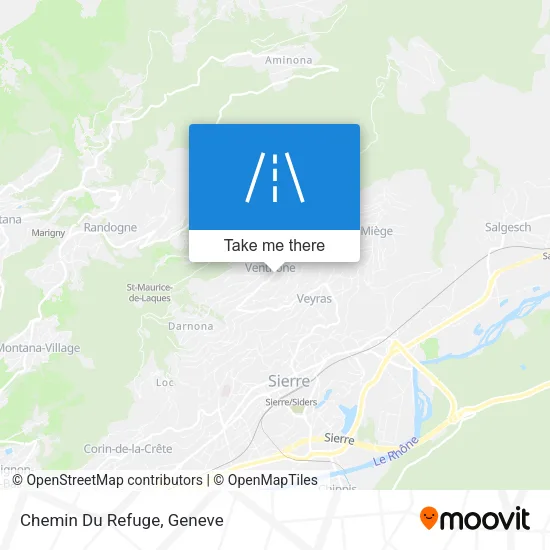 Chemin Du Refuge map