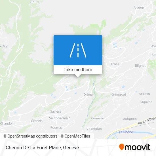 Chemin De La Forêt Plane map