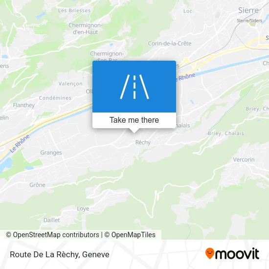 Route De La Rèchy map