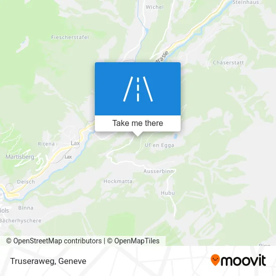 Truseraweg map