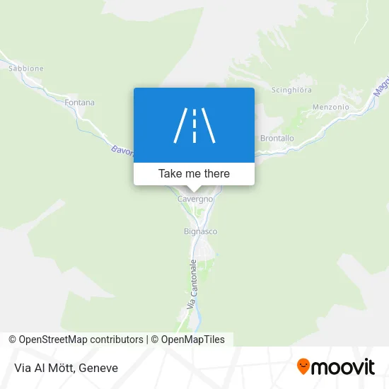 Via Al Mött map