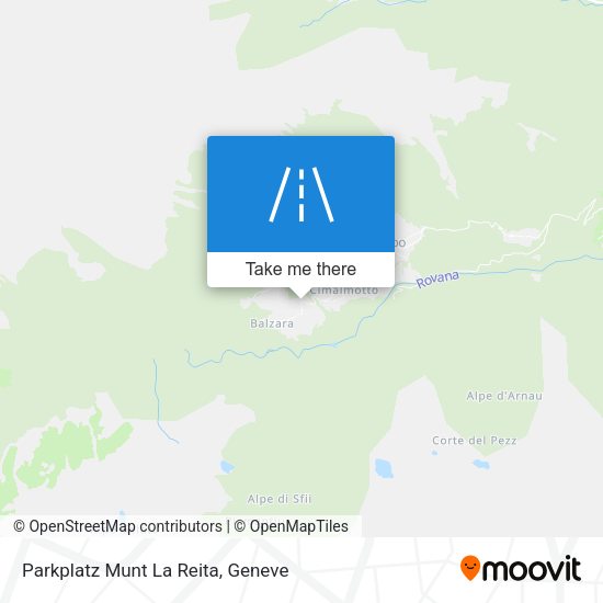 Parkplatz Munt La Reita map