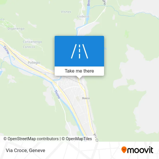 Via Croce map
