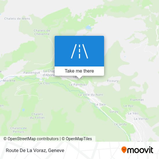 Route De La Voraz map