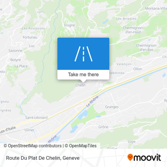 Route Du Plat De Chelin map