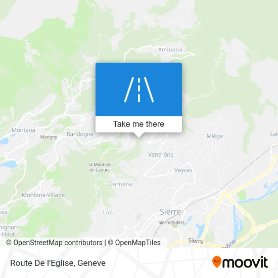 Route De I'Eglise map