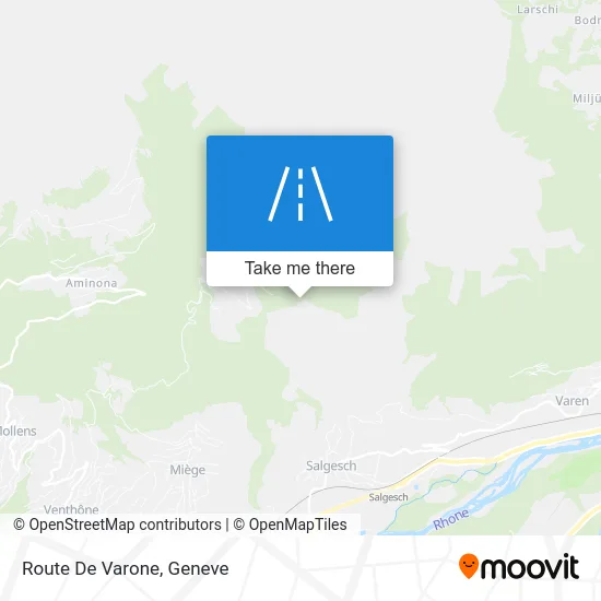 Route De Varone map